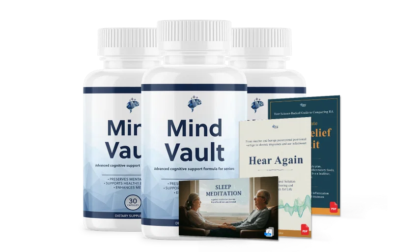 Mind Vault cognitive support supplement bottles